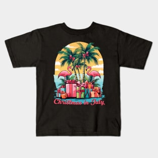 Holiday Heatwave | 'Christmas in July' Summer Delight T-Shirt Kids T-Shirt